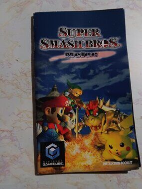 MANUAL ONLY Super Smash Bros. Melee Nintendo Gamecube NO GAME